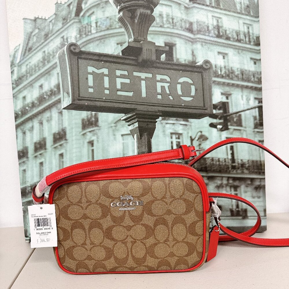 Coach CR135 Jamie Camera Bag In Signature Canvas